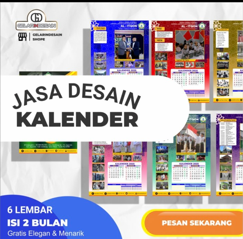 Highlight image for Jasa Desain Kalender GelarInDesain