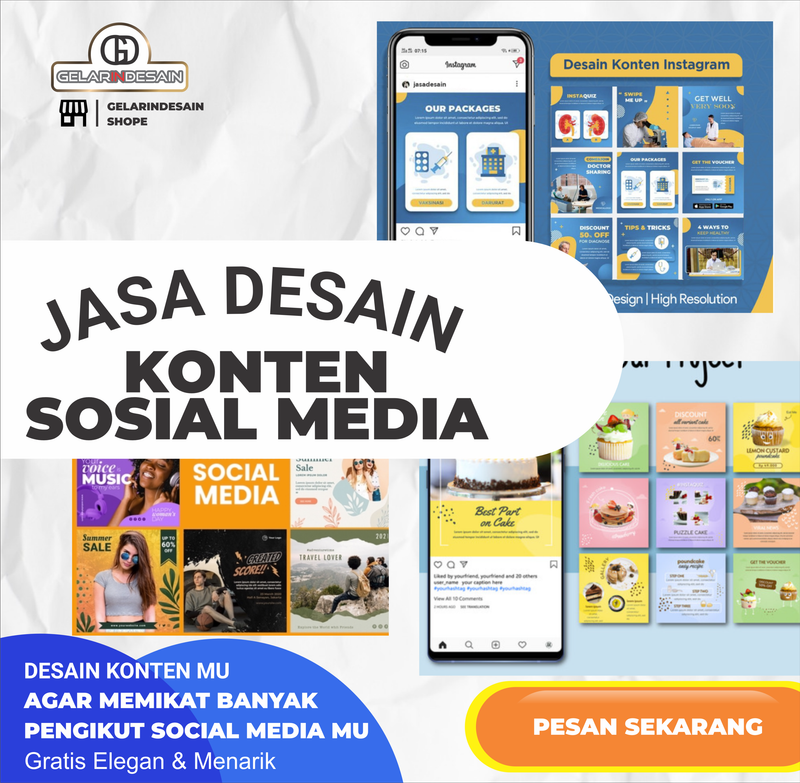 Highlight image for Jasa Kelola Social Media Feed & Story Kreatif Terbaik untuk Media Sosial GelarInDesain