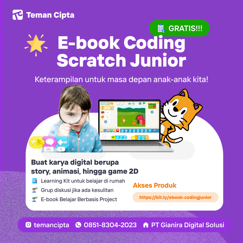 Highlight image 1 for FREE E-book Coding Scratch Junior