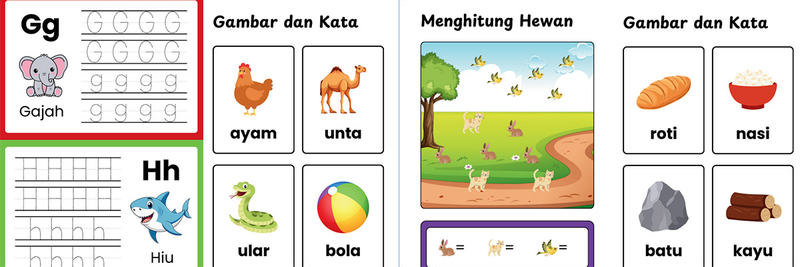 Highlight image 2 for 02. worksheet Belajar Calistung