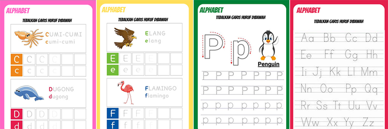 Highlight image for 08. Worksheet Pra sekolah (Paket lengkap)