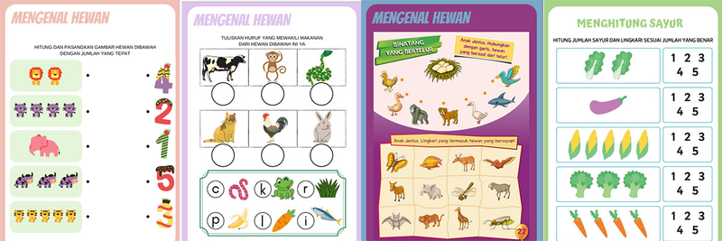 Highlight image for 08. Worksheet Pra sekolah (Paket lengkap)