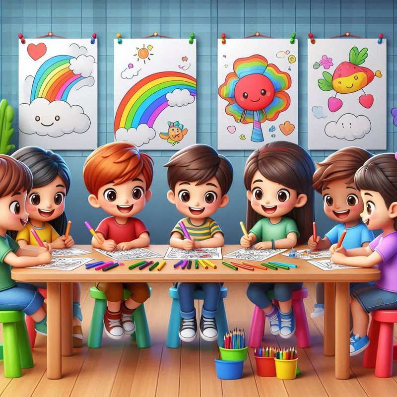 weekly kids profile background