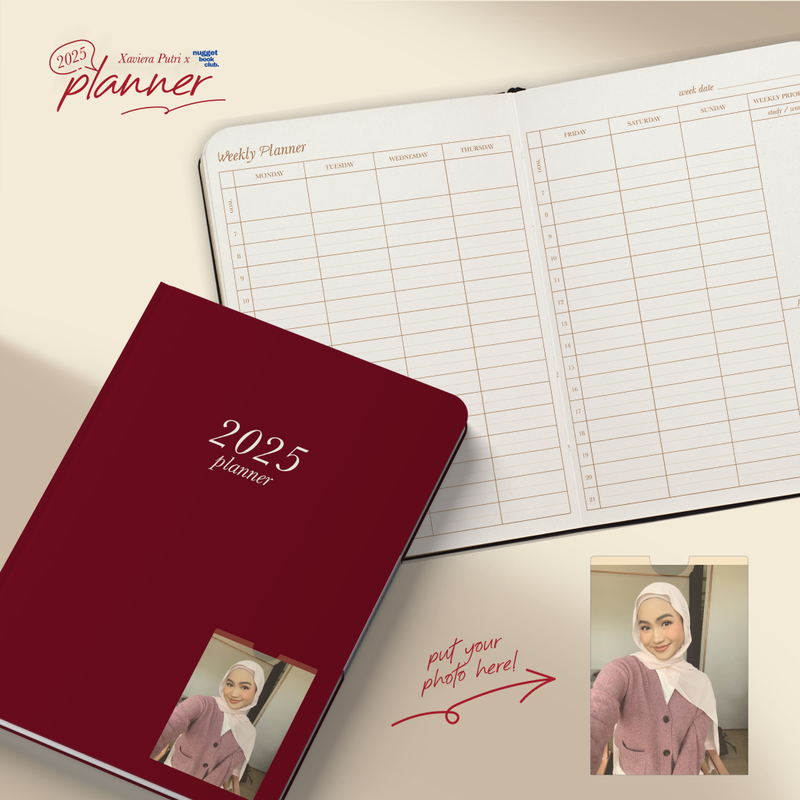 Highlight image 2 for 2025 Digital Planner - Xaviera Putri x Nugget Book Club - Dated Monthly Weekly Vision Gratitude Journal