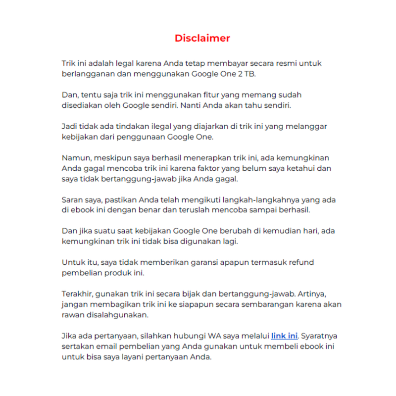 Highlight image 2 for Trik Google One 2 TB Cuma 200 Ribuan