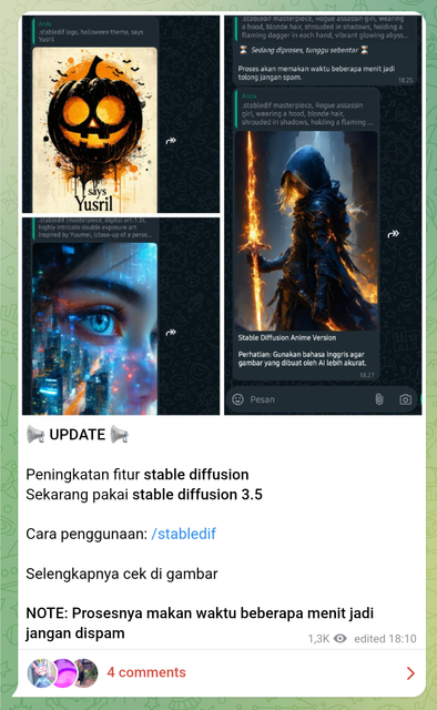 Image 0 for Fitur-fitur di dalam WA AI