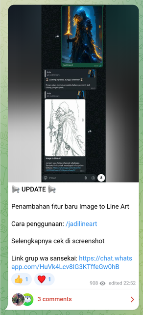 Image 1 for Fitur-fitur di dalam WA AI