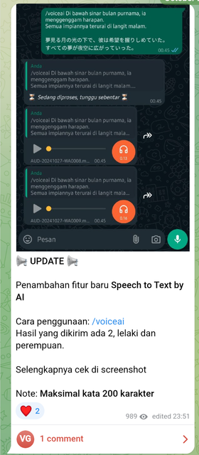 Image 3 for Fitur-fitur di dalam WA AI