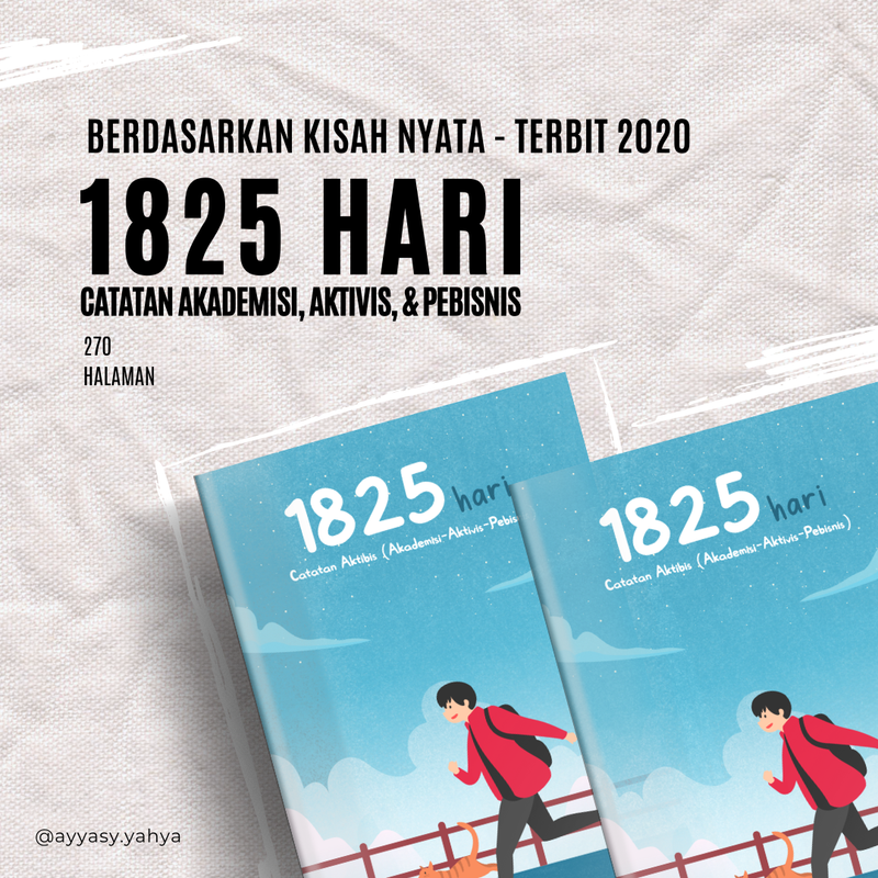 Highlight image for eBook Inspirasi & Pengembangan Diri "1825 Hari: Catatan Akademisi, Aktivis & Pebisnis"