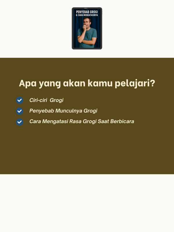 Highlight image for 📕 FREE eBook Eksklusif: Penyebab Grogi & Cara Mengatasinya