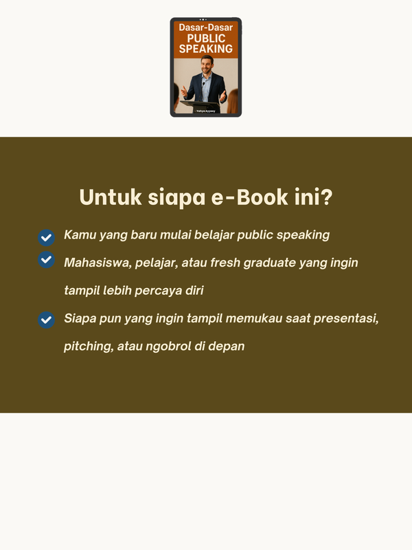 Highlight image for 🎤 eBook Eksklusif: Dasar-Dasar Public Speaking