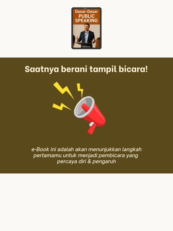Highlight image for 🎤 eBook Eksklusif: Dasar-Dasar Public Speaking