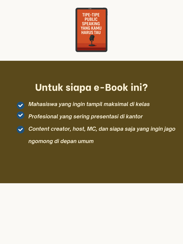 Highlight image for 🎙️ FREE eBook Eksklusif: Tipe-Tipe Public Speaking yang Harus Kamu Tau