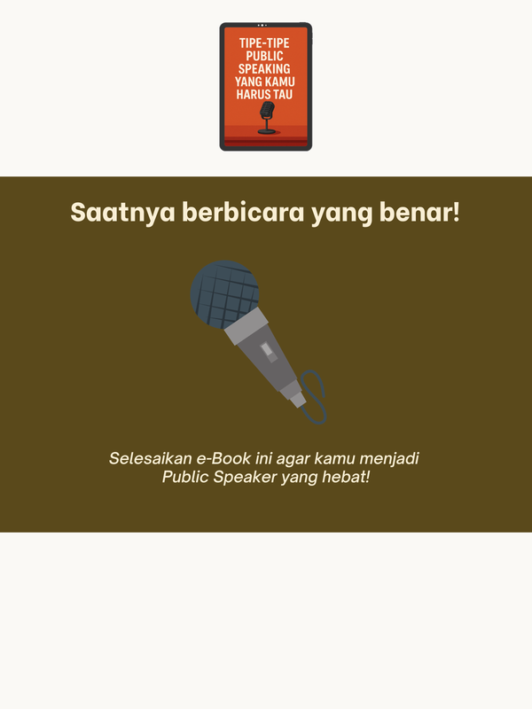 Highlight image for 🎙️ FREE eBook Eksklusif: Tipe-Tipe Public Speaking yang Harus Kamu Tau