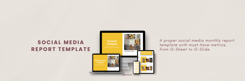 Highlight image 1 for Social Media Monthly Report Template