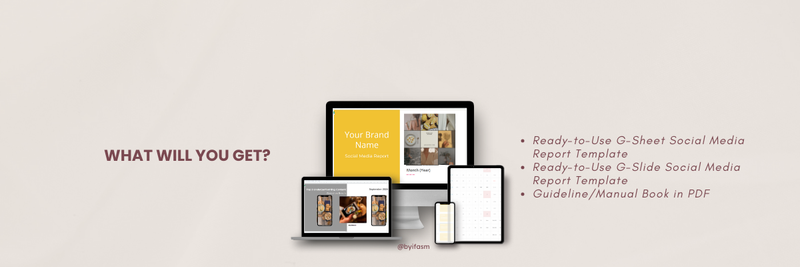 Highlight image 2 for Social Media Monthly Report Template