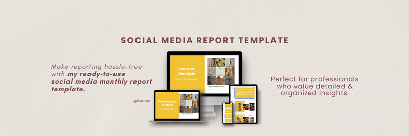 Highlight image 3 for Social Media Monthly Report Template