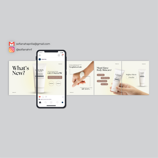 image for Simple Instagram Feed Carousel (Skincare Product Brand) (1) button
