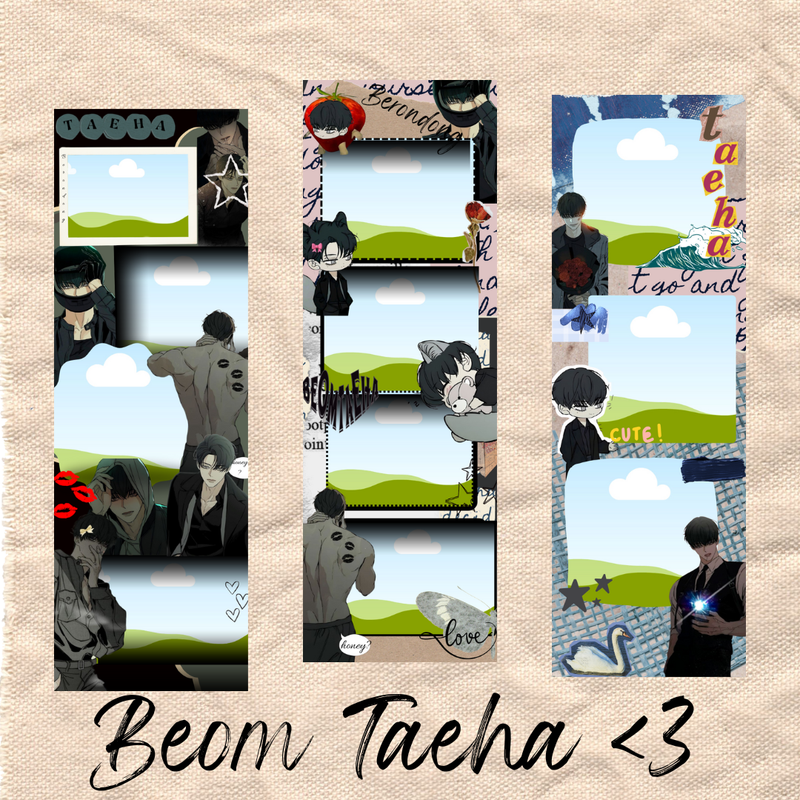 Highlight image for Template foto studio/scrapbook |Beom Taeha <3| in Canva
