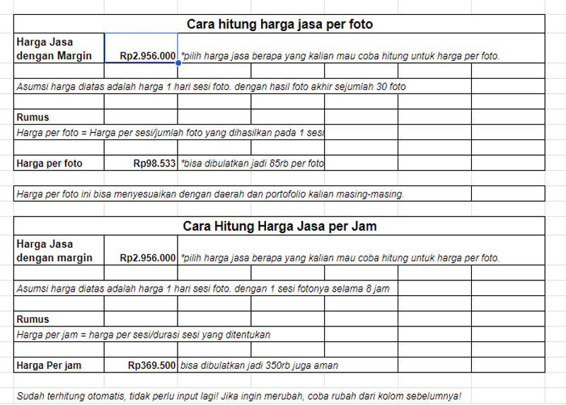 Highlight image for Calculator - Photography Pricing Hacks