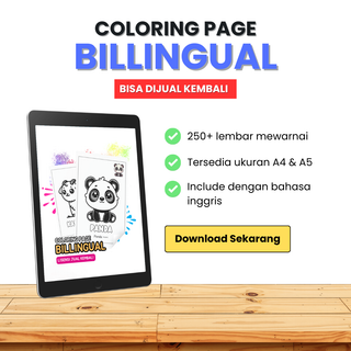 image for Worksheet Mewarnai Billingual button