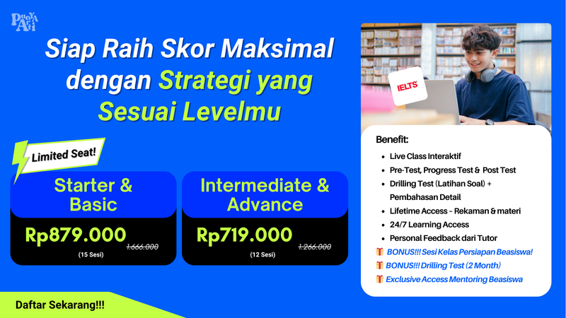 Highlight image for IELTS Preparation Intermediate & Advance - Kelas Reguler 