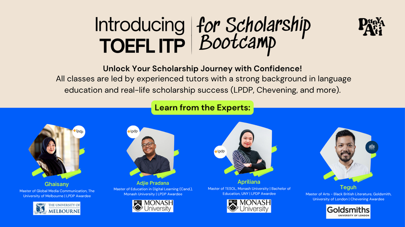 Highlight image 1 for TOEFL ITP for Scholarship Bootcamp
