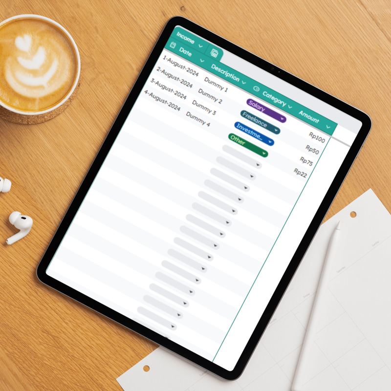 Highlight image for [002] Budgeting Dasboard v1.0 - Google Sheets Template  by @Daily_Supports