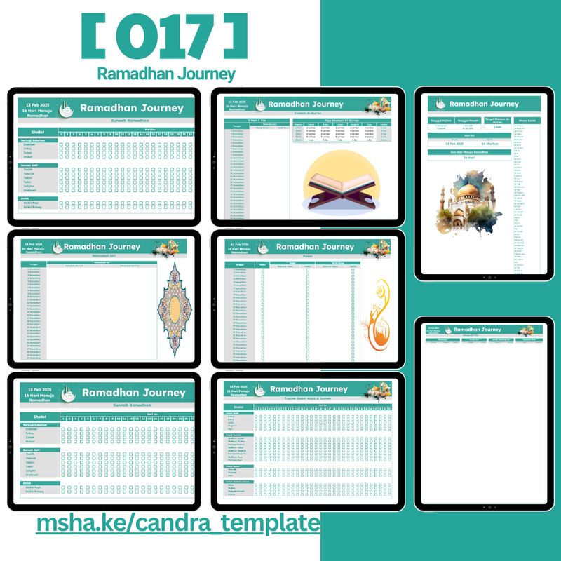 Highlight image 1 for [017] Ramadhan Journey - Google Sheets Template by @Daily_Supports