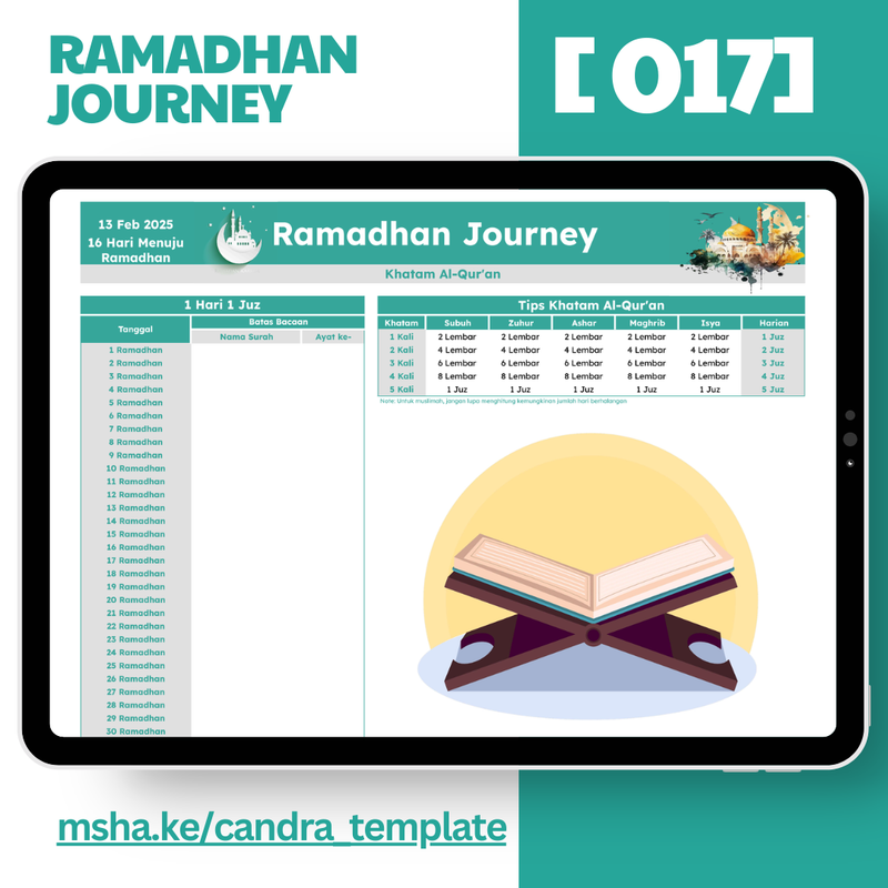Highlight image 6 for [017] Ramadhan Journey - Google Sheets Template by @Daily_Supports