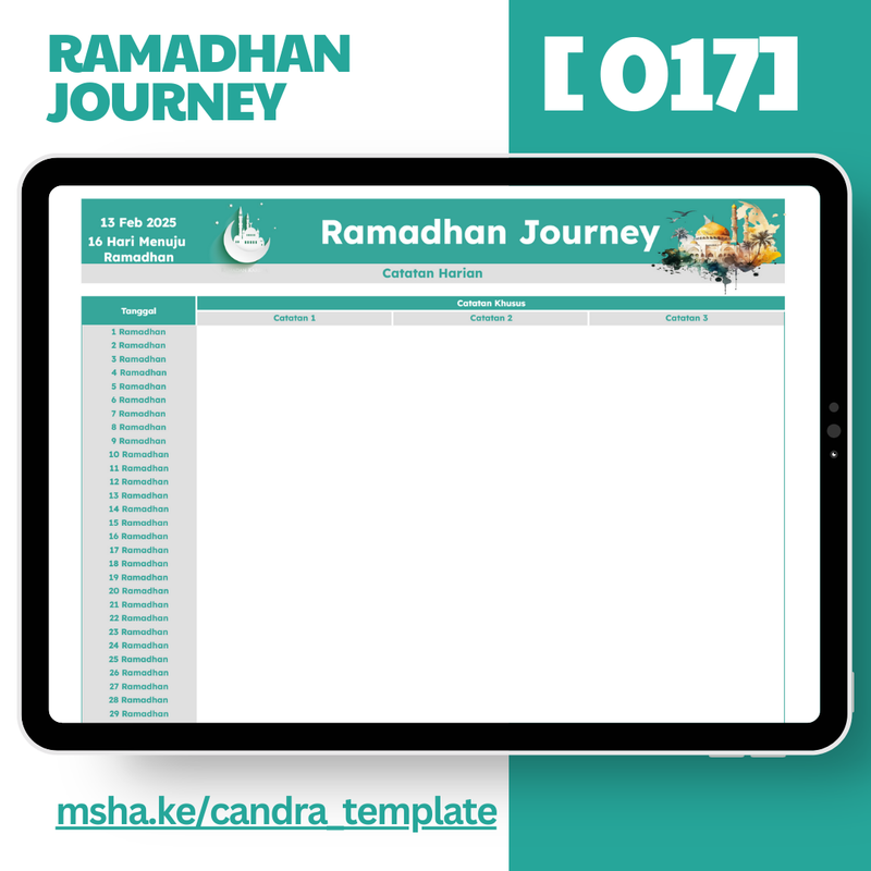 Highlight image 8 for [017] Ramadhan Journey - Google Sheets Template by @Daily_Supports