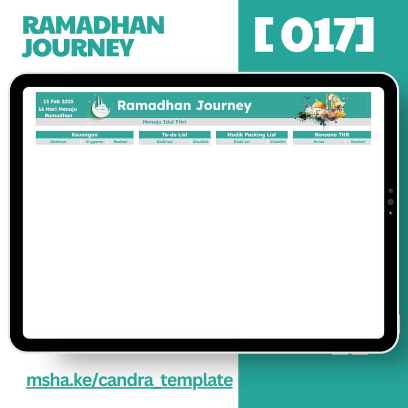 Highlight image 9 for [017] Ramadhan Journey - Google Sheets Template by @Daily_Supports
