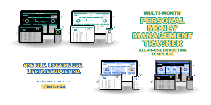Highlight image for [SheetsUp-001] TEMPLATE BUDGETING KEUANGAN PRIBADI MULTI-BULAN - TEMPLATE GOOGLE SHEETS