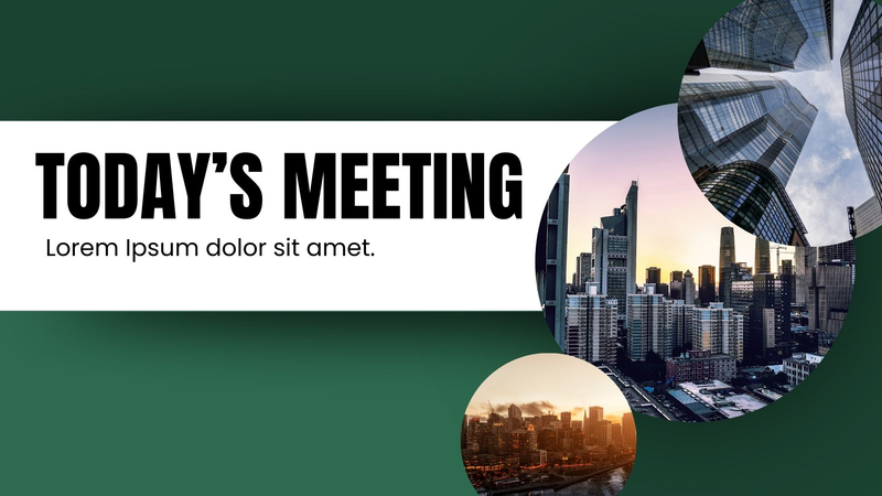 Modern Powerpoint Green Green modern PPT | Clicky