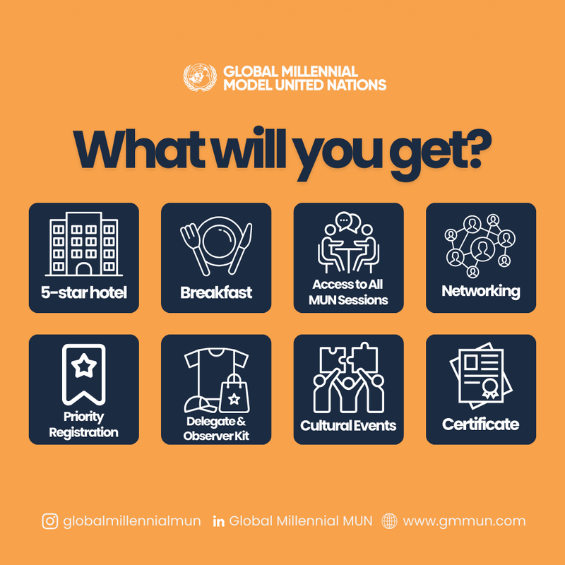 Highlight image for [FAMILY PACKAGE] Global Millennial MUN (1 Delegates + 1 Parent/observer) - Full Accomodation