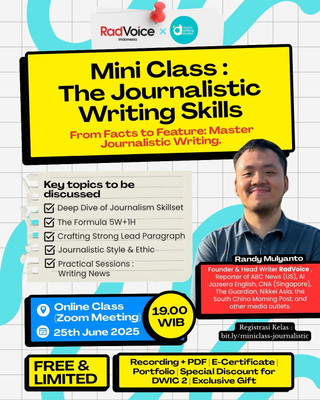 image for Mini Class : The Journalistic Writing Skills button