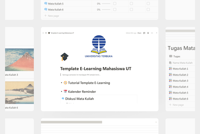 Highlight image 2 for Template E-Learning Mahasiswa UT