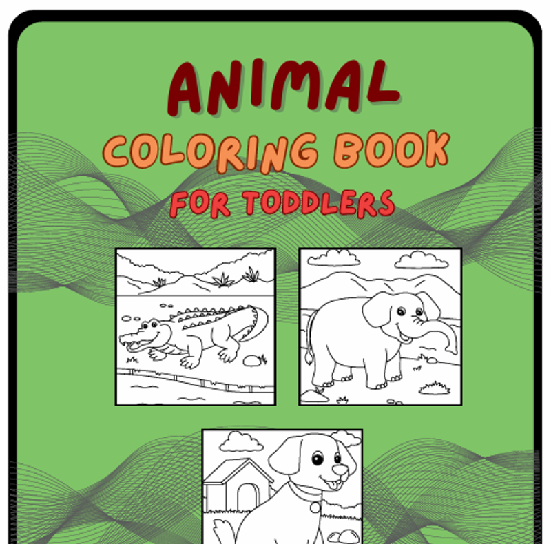 Highlight image for Buku Mewarnai Hewan Untuk Anak-anak (Bahasa Inggris)