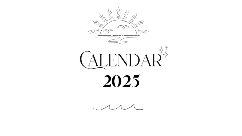 Highlight image for Minimalist B&W 2025 Calendar 