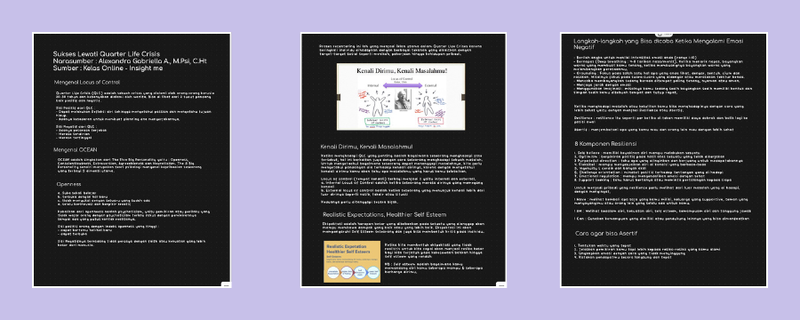 Highlight image for Sukses Lewati Quarter Life Crisis - Catatan Kelas Online Insight Me