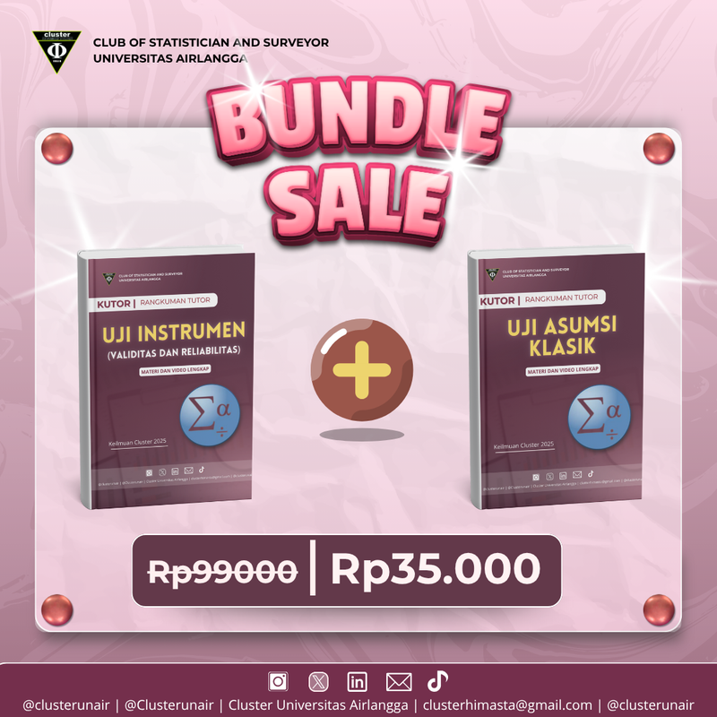 Highlight image 1 for [KUTOR BUNDLE] UJI INSTRUMEN DAN ASUMSI KLASIK