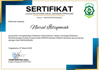 image for Sertifikat Lolos Advisor button