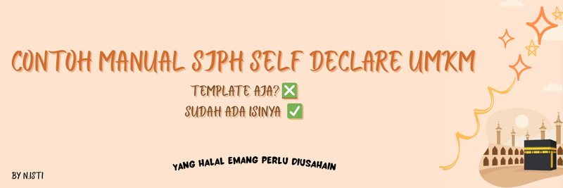 Highlight image for Contoh Templete Manual SJPH Self Declare UMKM (sudah dengan isinya untuk memudahkan)