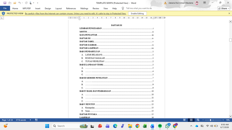 Highlight image for Template Skripsi Siap Pakai