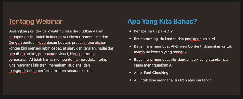 Tentang Webinar