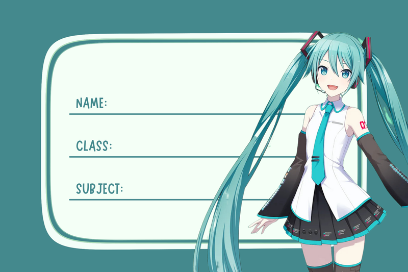 Highlight image for Label Nama Karakter Anime | Project Sekai Edition
