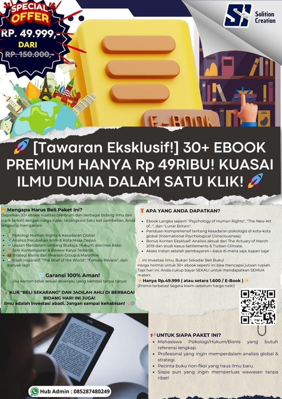 Highlight image 1 for 🚀 [Tawaran Eksklusif!] 30+ EBOOK PREMIUM HANYA Rp49RIBUAN! KUASAI ILMU DUNIA DALAM SATU KLIK! 🚀