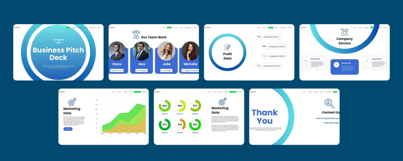 Highlight image for [FREE] Template Presentasi Pitch Deck Simpel Profesional