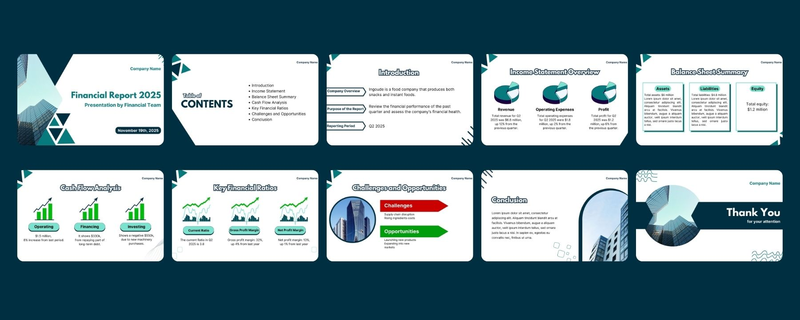 Highlight image for [FREE] Template Presentasi Minimalis Laporan Finansial