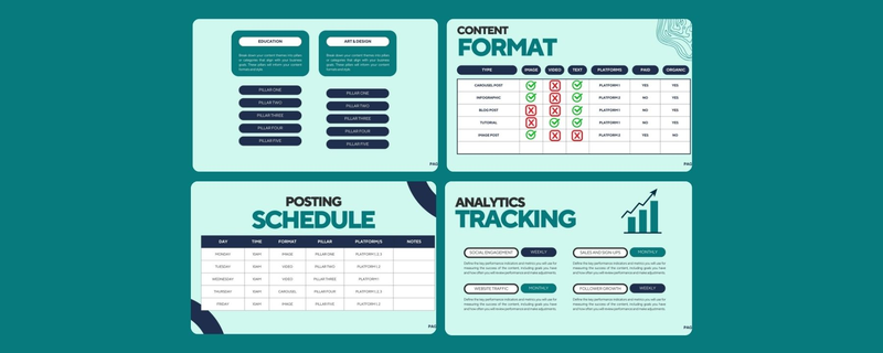 Highlight image for [FREE] Template Content Calendar Minimalist